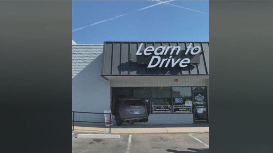 More lesson required: Car crashes into driving school