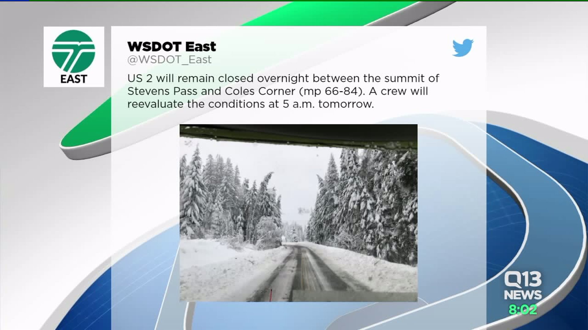 Stevens Pass shut down overnight after heavy snow downs trees