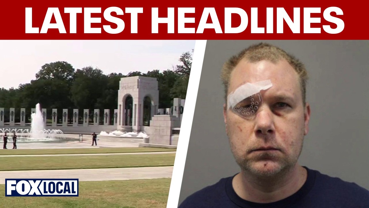 WWII Memorial vandalized on National Mall; MD man sentenced for setting off bomb at home | HEADLINES