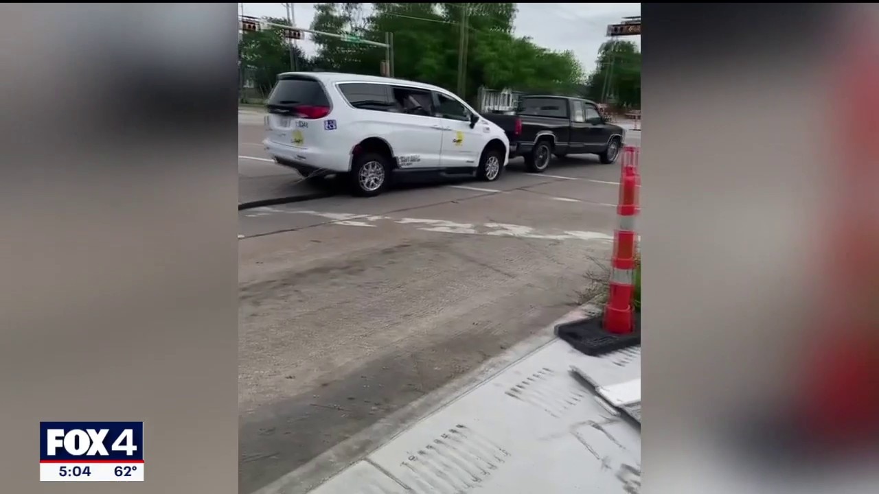 Suspect stole DART van, hits Garland ISD student's truck