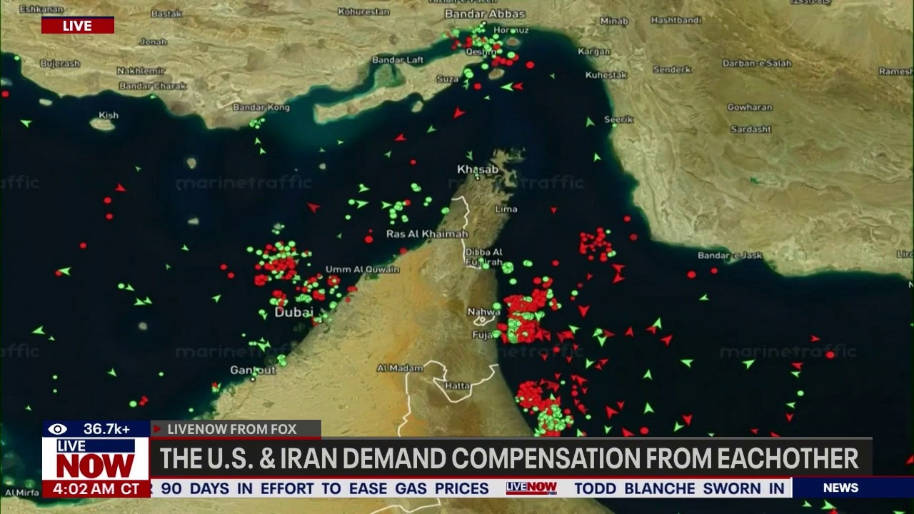 Trump demands Iranian reparations amid peace talks