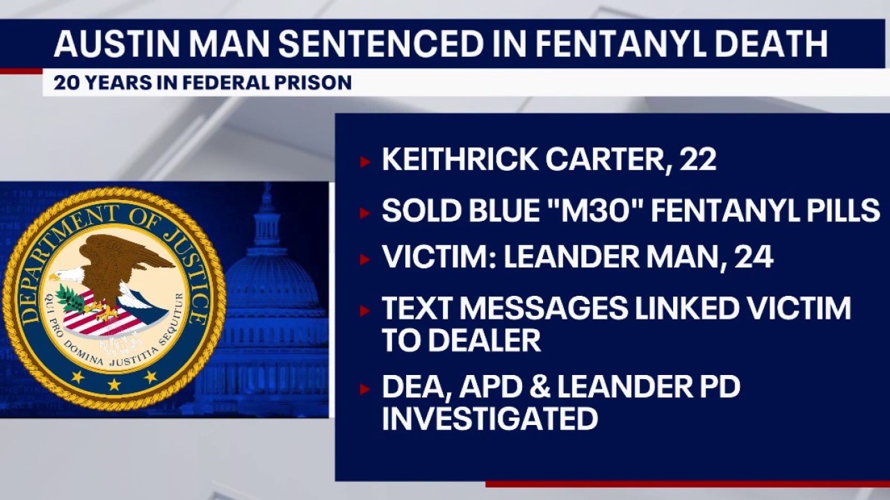 Austin man sentenced for fentanyl-related death