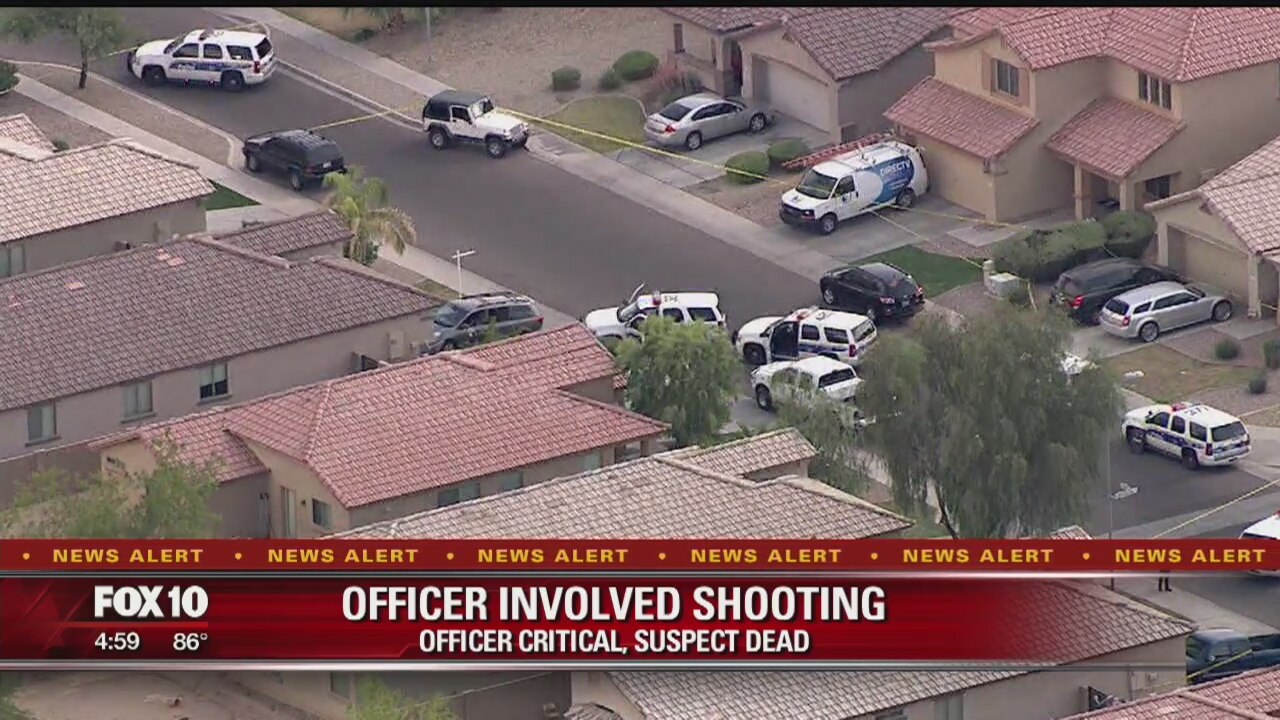 Phoenix police: Officer injured in shooting, suspect is down