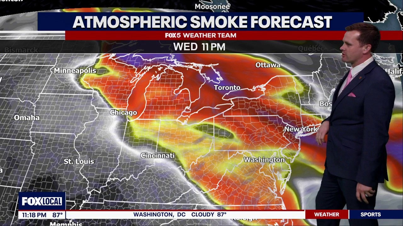 Wildfire smoke lingers in DC region this week