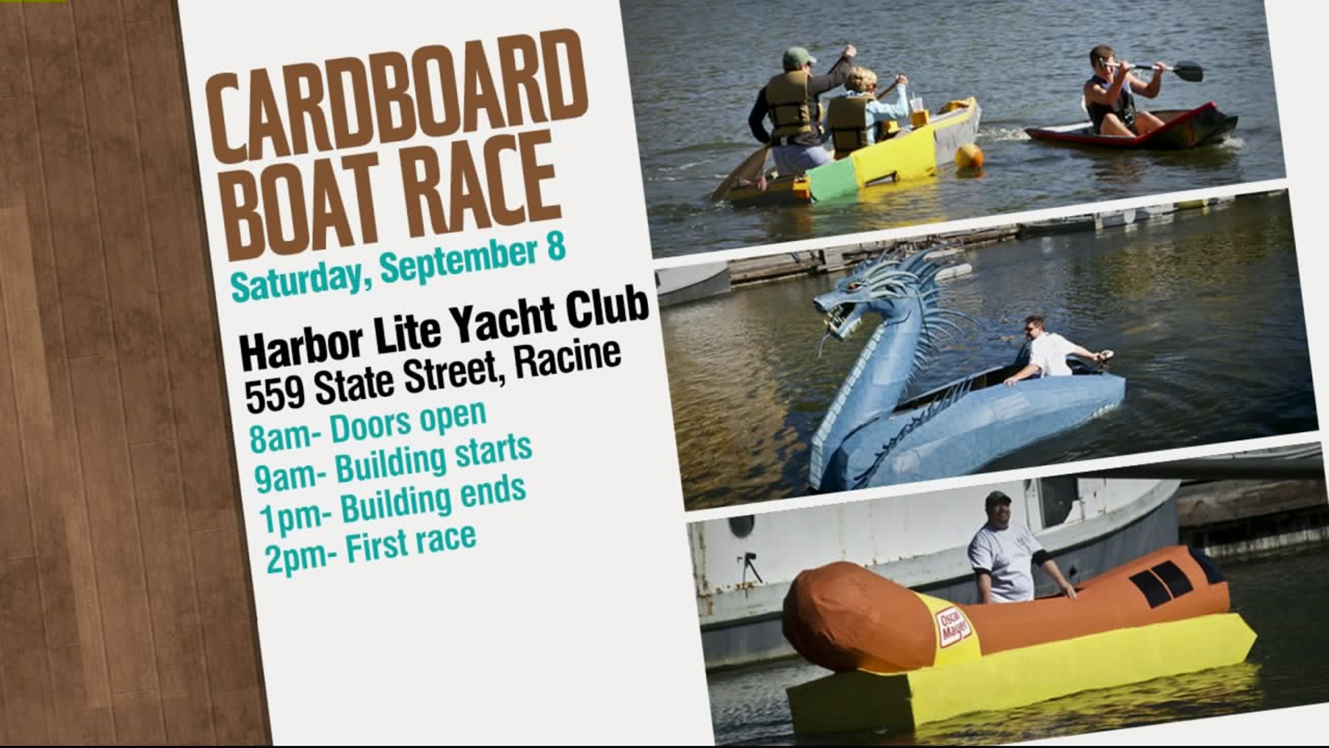 Cardboard boat race
