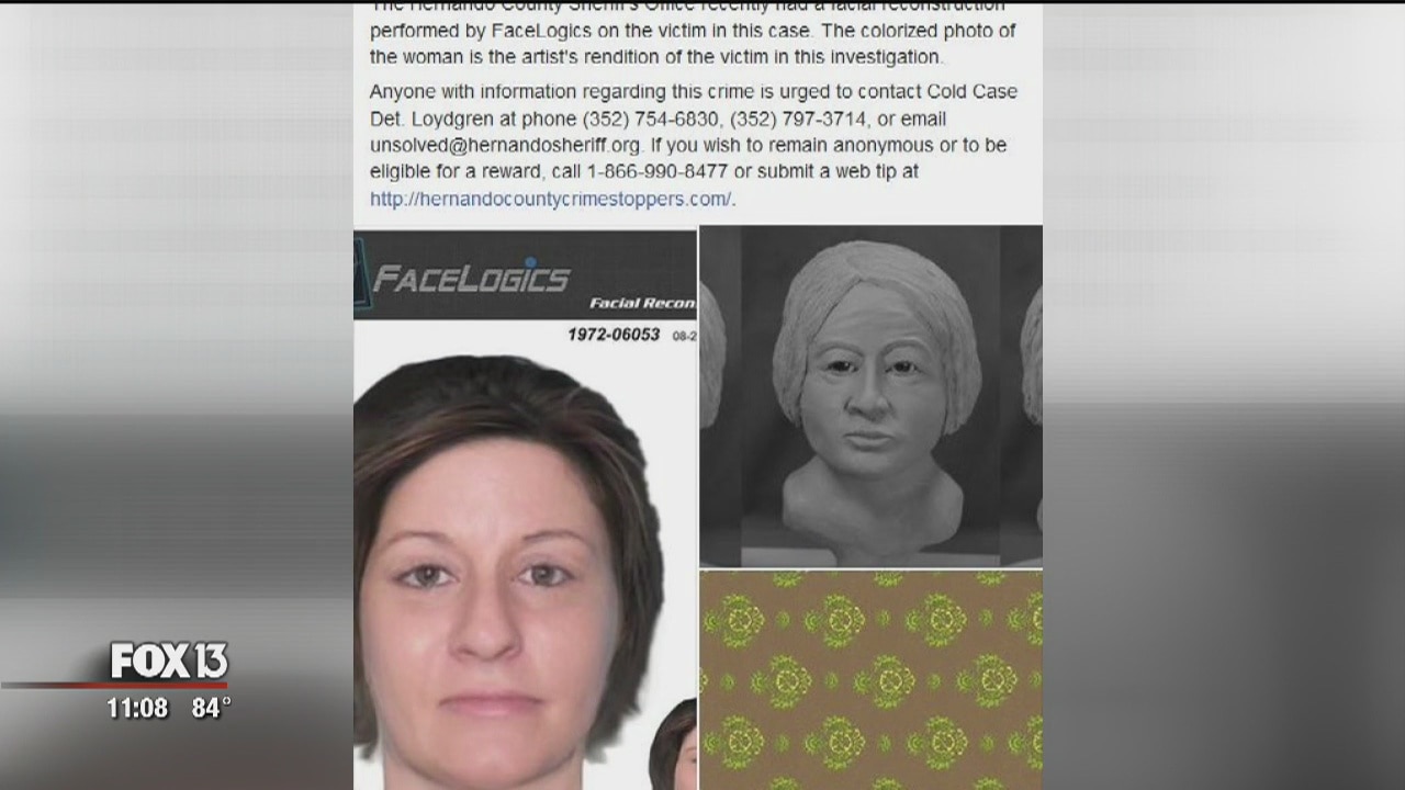 Cold-cases being solved with facial reconstruction