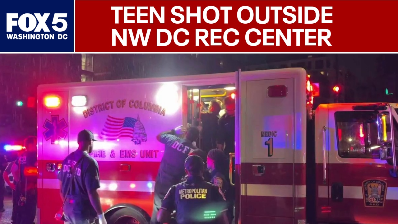 Teen injured in Northwest DC shooting outside recreation center