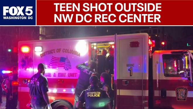 Teen injured in Northwest DC shooting outside recreation center