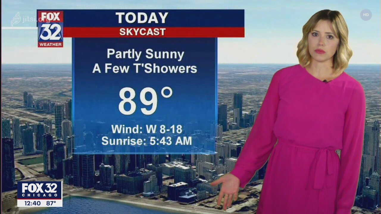 Afternoon forecast for Chicagoland on July 29th