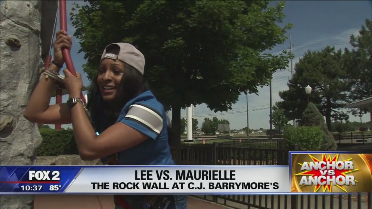 Anchor vs. Anchor: Maurielle and Lee square off rockclimbing