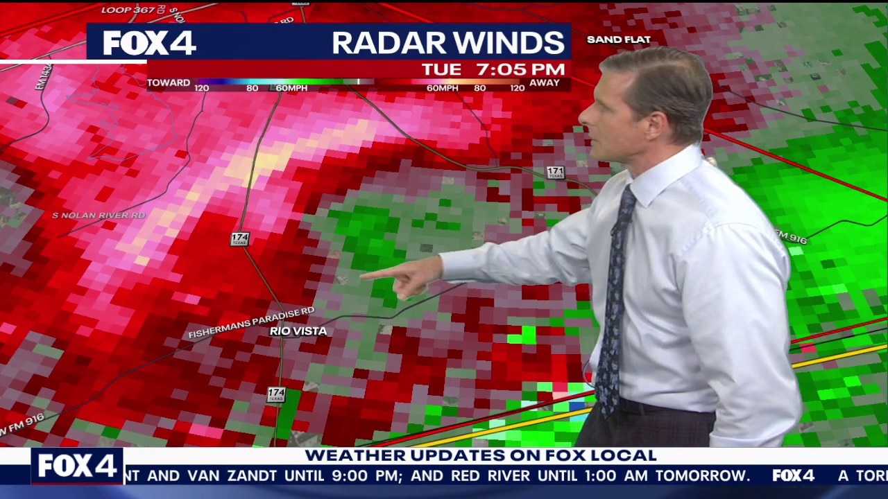 DFW Weather: Possible tornado moves into Cleburne