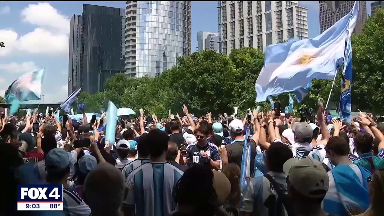 Park swarmed by Argentina fans ahead of World Cup match