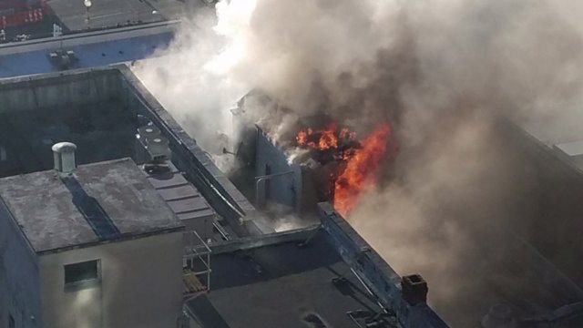 Vacant Building On 1st Avenue Catches Fire