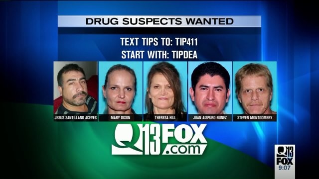 Drug trafficking suspects wanted by DEA