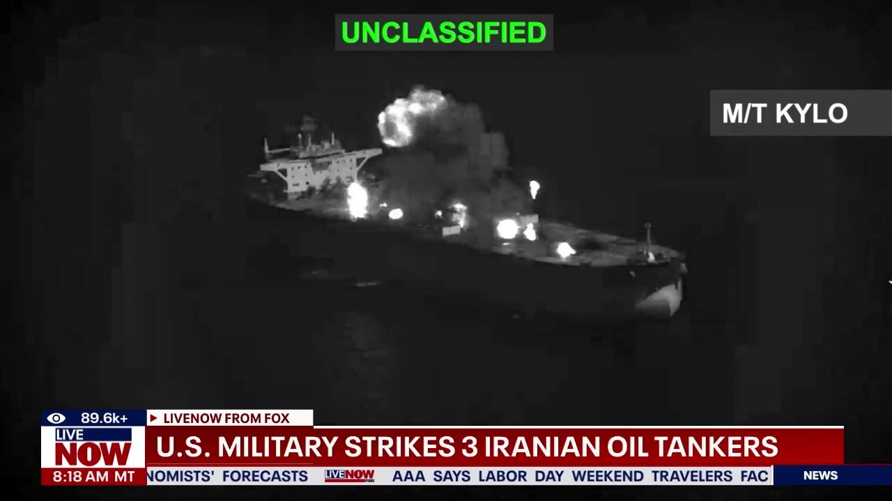 US strikes 3 Iranian oil tankers 