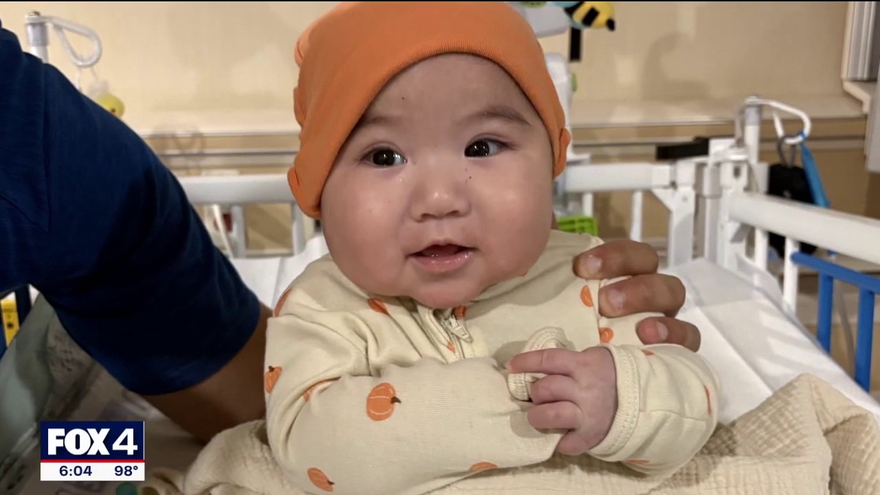 Firefighter's baby returns home after health scare