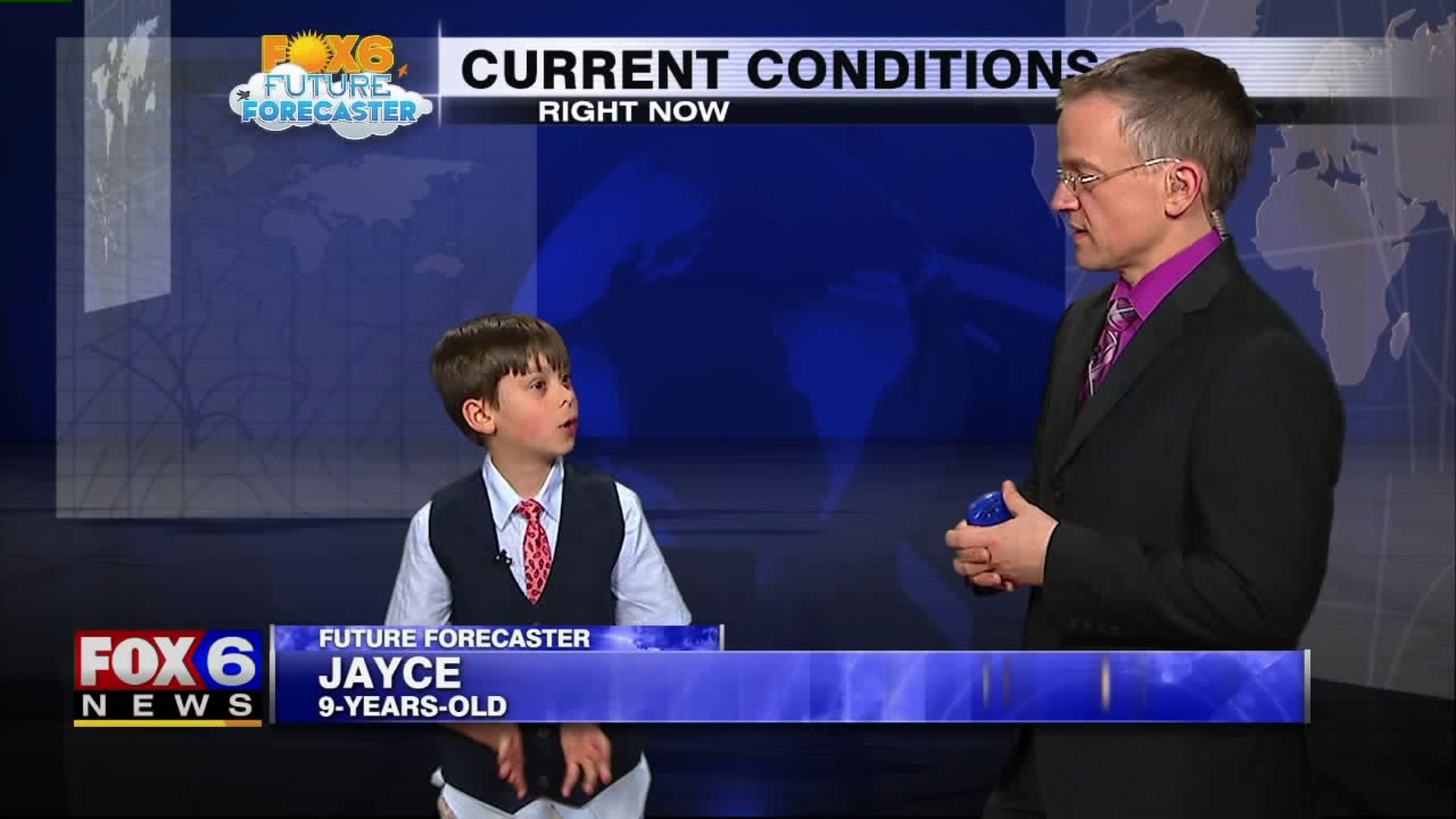 Jayce helps with the weather