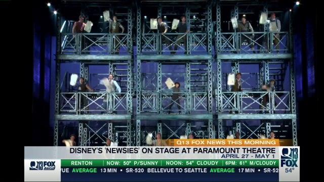 Disney`s `Newsies` on stage at Paramount Theatre