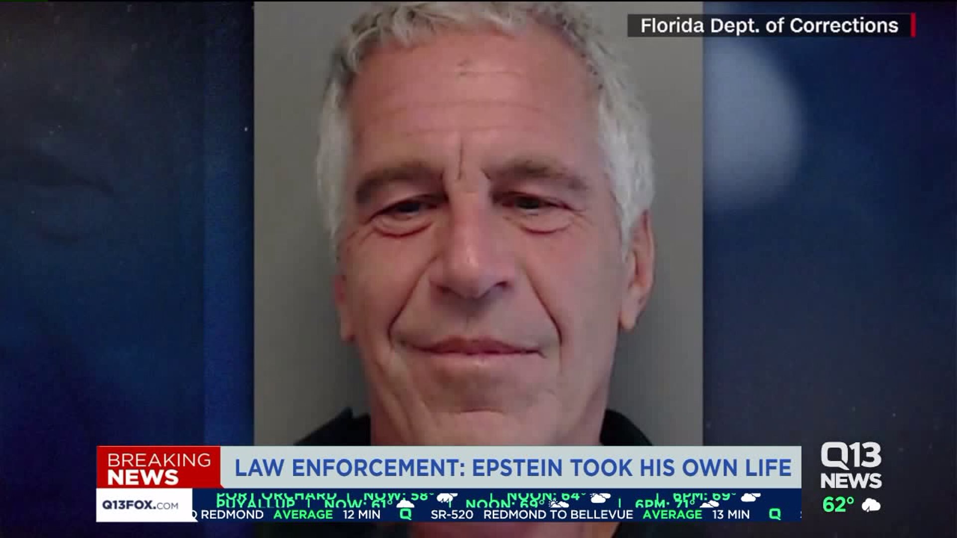 Jeffrey Epstein reportedly found dead