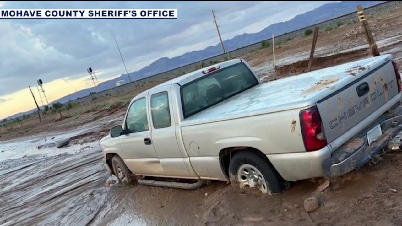 Mohave County monsoon rescues: Family and couple saved after trucks trapped in floodwaters