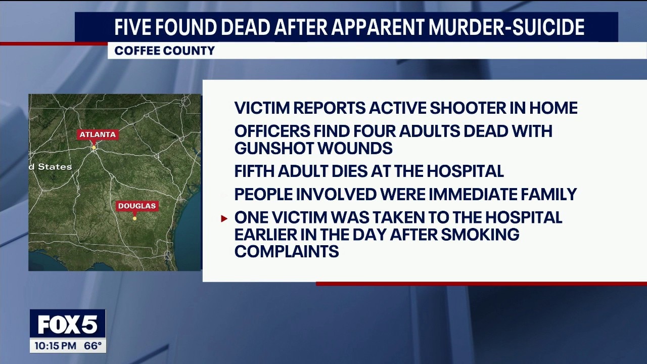 5 dead in apparent murder-suicide in South Georgia