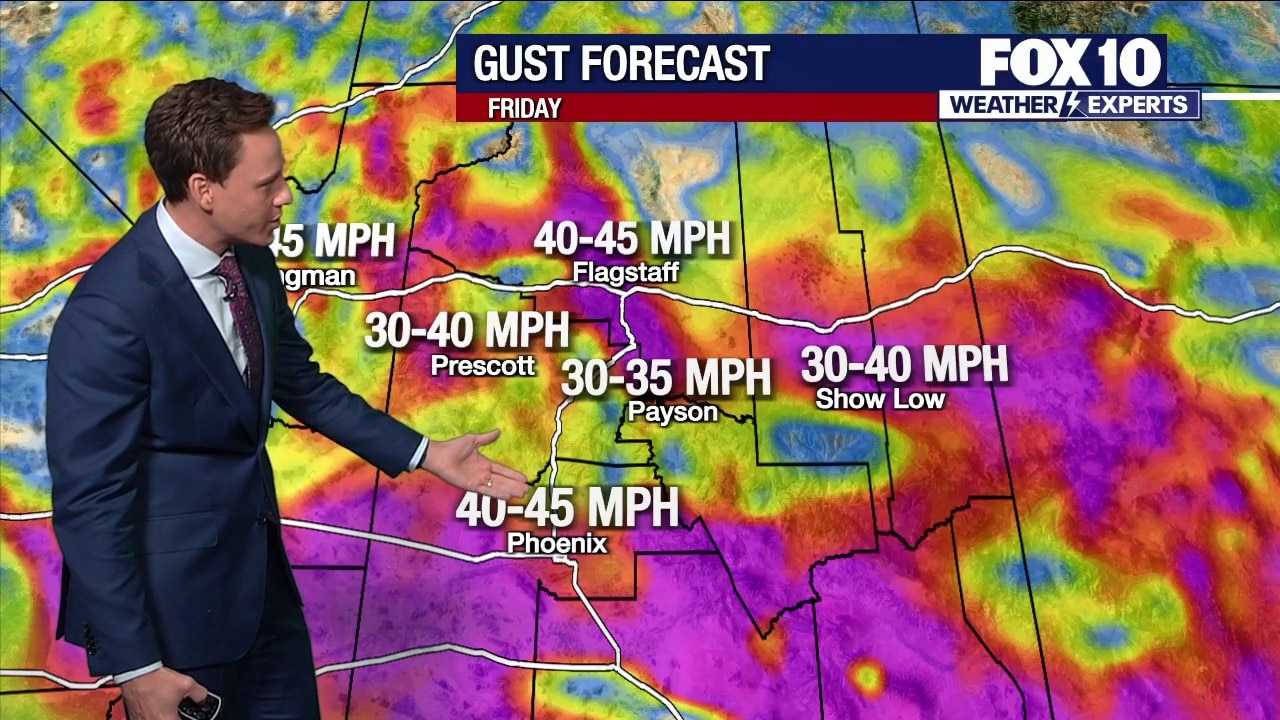 Arizona wind advisory in effect with 45 mph gusts