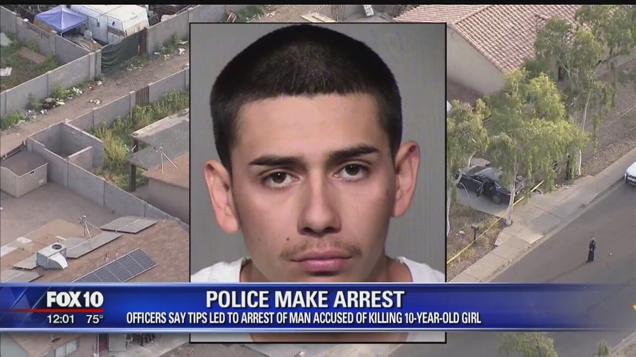 Phoenix police arrest suspect in connection to shooting death of 10-year-old girl