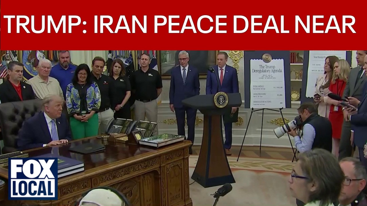 Trump says peace deal with Iran is near