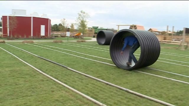 Carl has a blast checking out all the fun activities at Basse`s Taste of Country