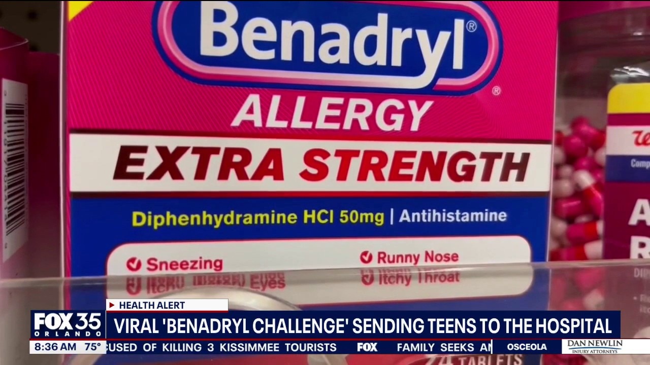 Viral "Benadryl Challenge" sending teens to the hospital 