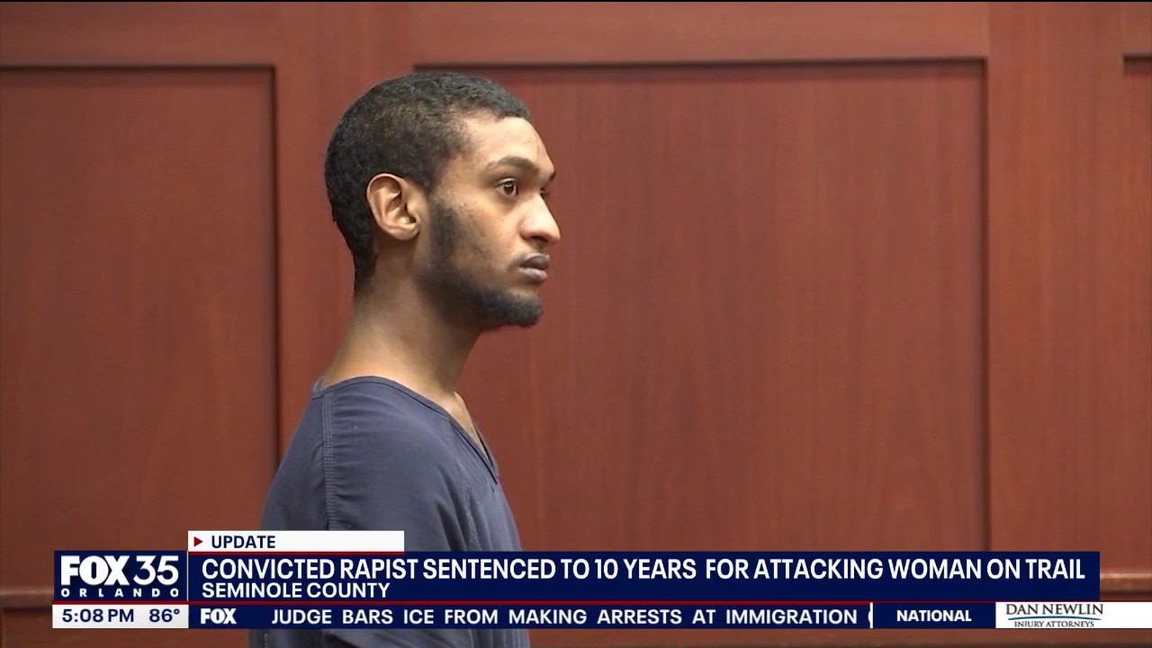 Convicted rapist gets 10 years in Seminole Wekiva Trail attack