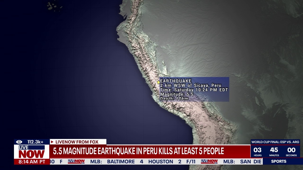 At least 5 dead after 5.5-magnitude quake hits Peru