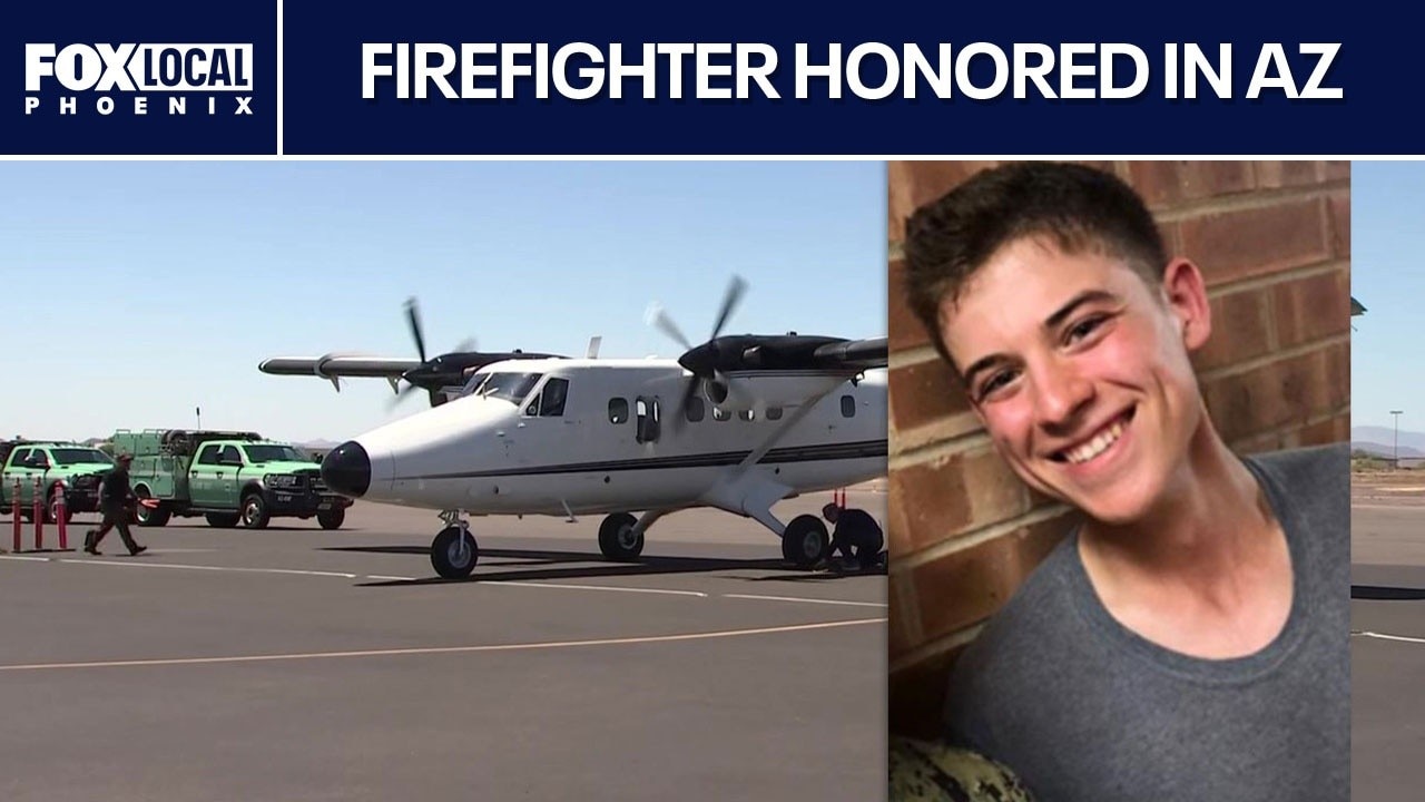 Body of fallen Glendale firefighter returns home