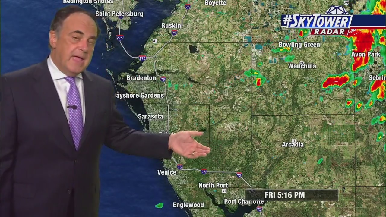 Friday evening forecast