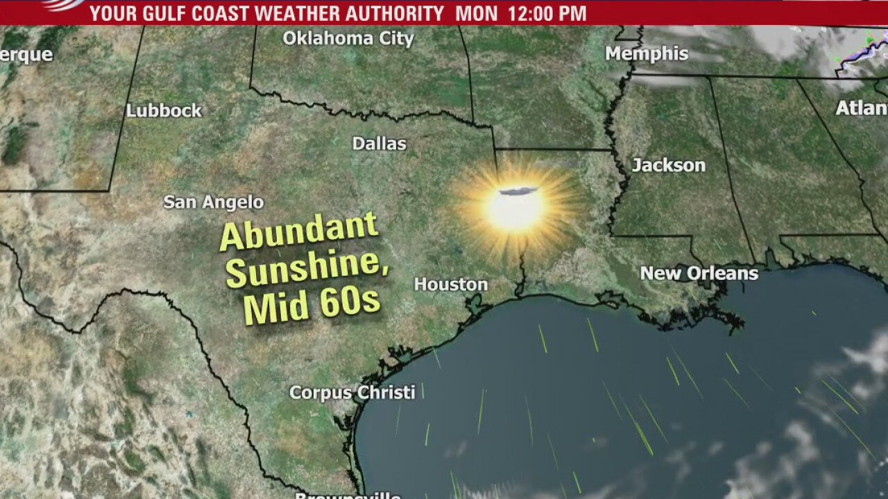Monday morning weather forecast