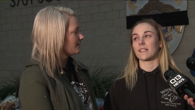 Daughters of fallen officers