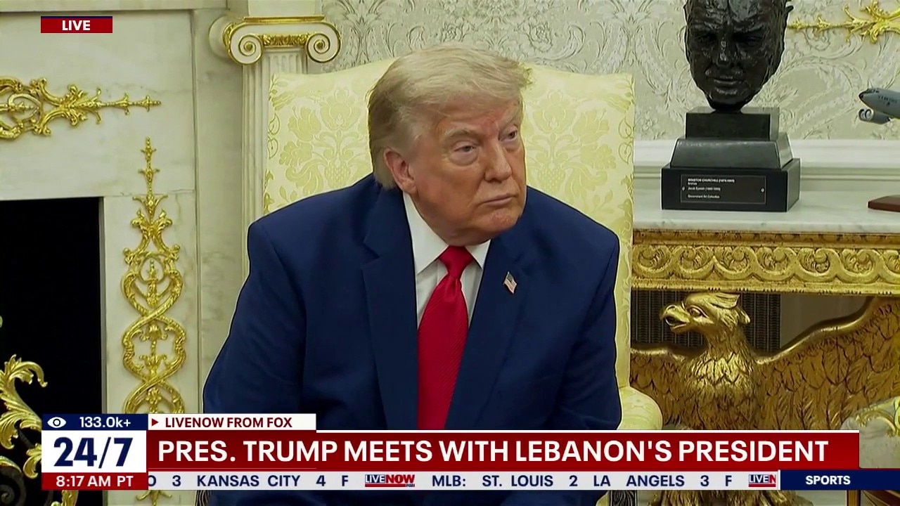 Trump meets with Lebanese President amid Iran war