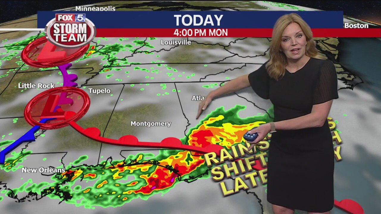 Monday morning weather forecast