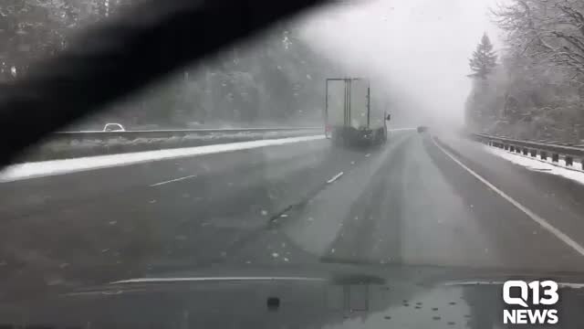 Heavy snow in Thurston County