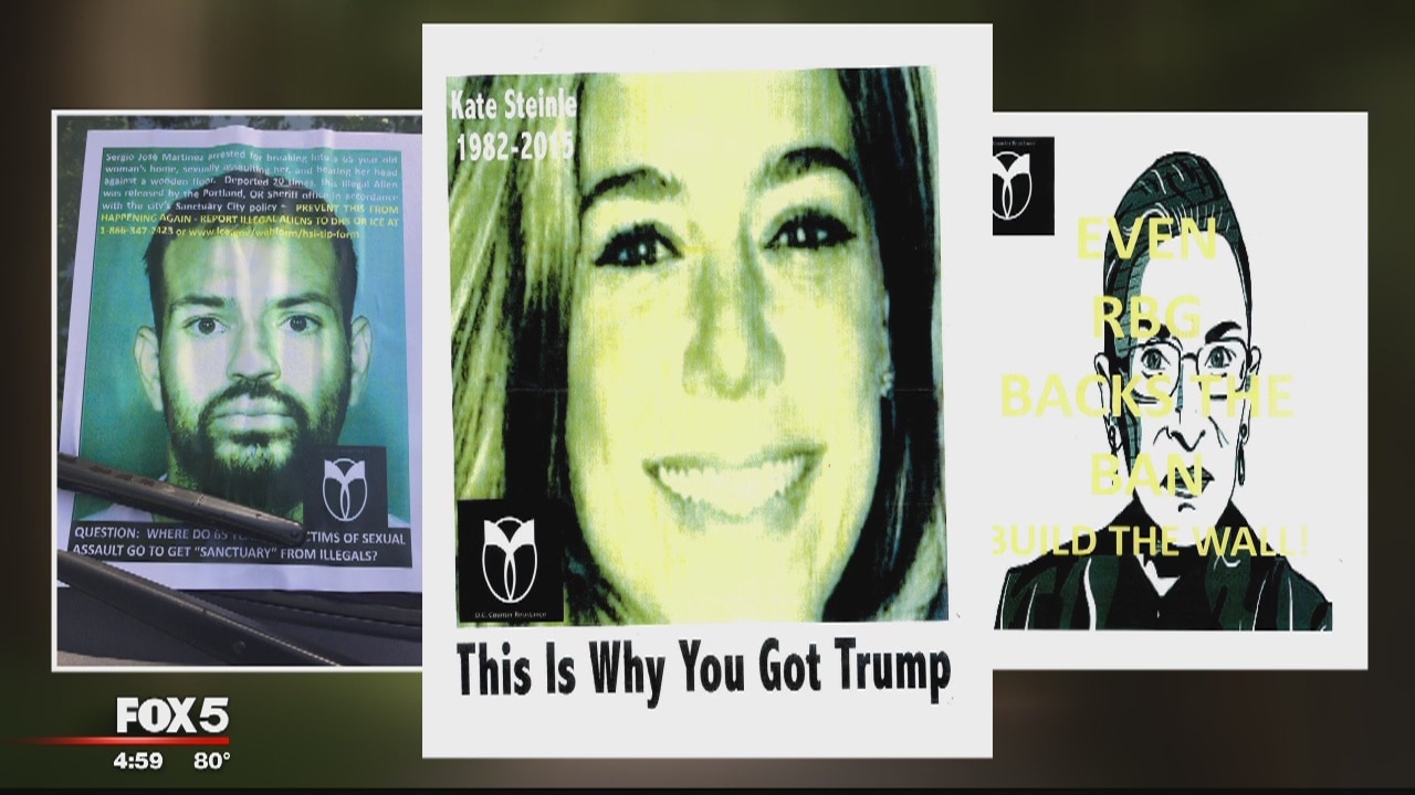 Anti-immigrant flyers posted in DC neighborhoods
