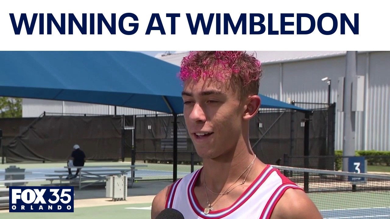 Orlando teen returns home after historic Wimbledon boys' title win