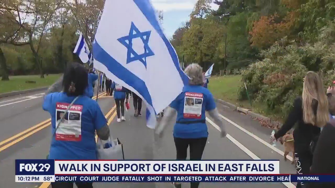 Walk held in East Falls to draw attention to Israelis kidnaped by Hamas