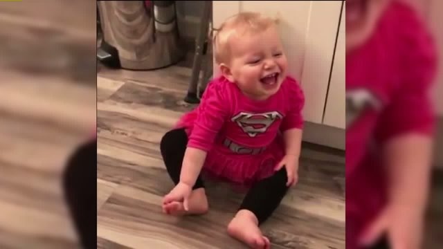 Baby Marley giggling
