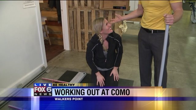 Laura takes a mobility test