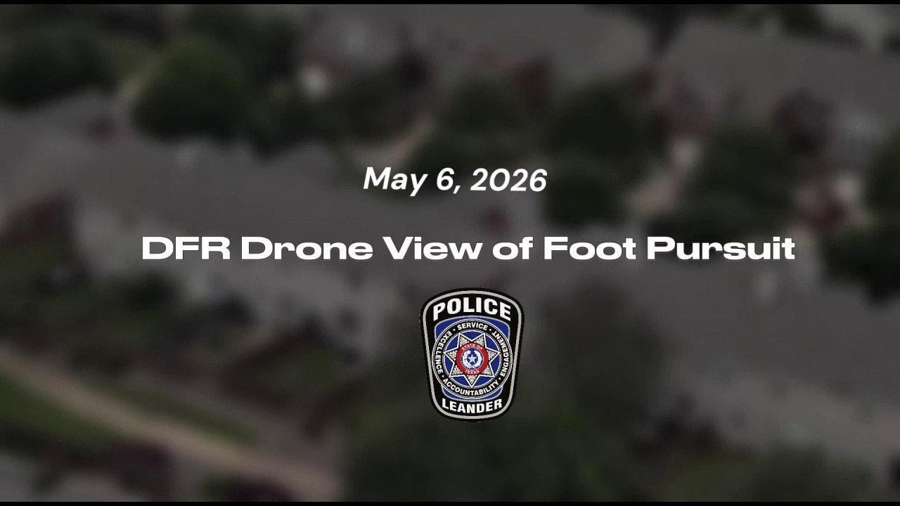 VIDEO: Leander PD foot pursuit of suspects