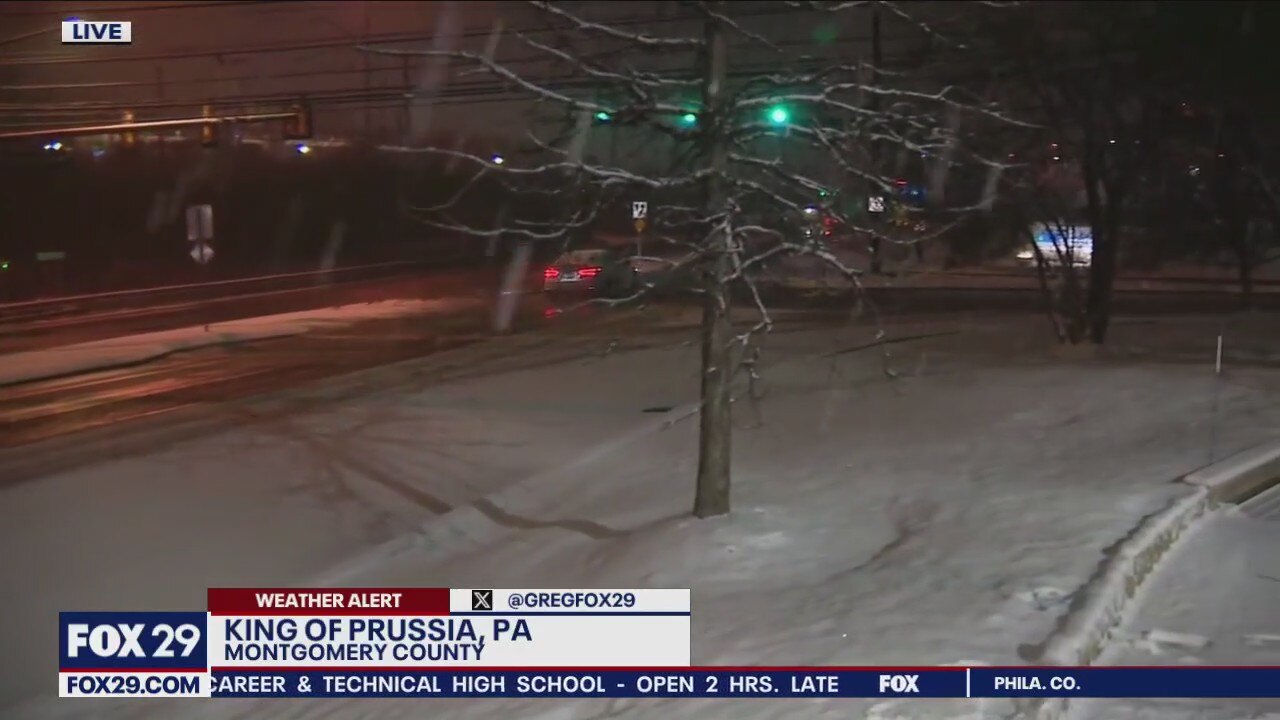 Snow conditions in Montgomery County ahead overnight snowfall