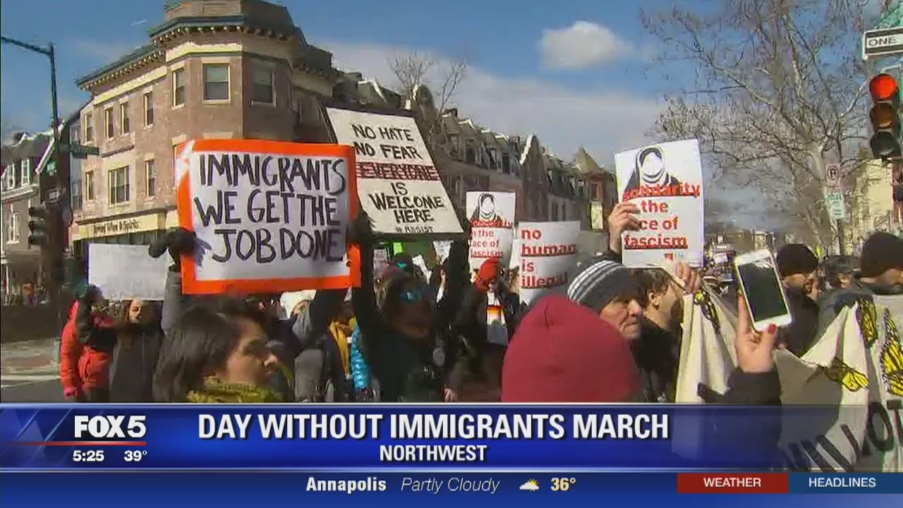 'A Day Without Immigrants' protest