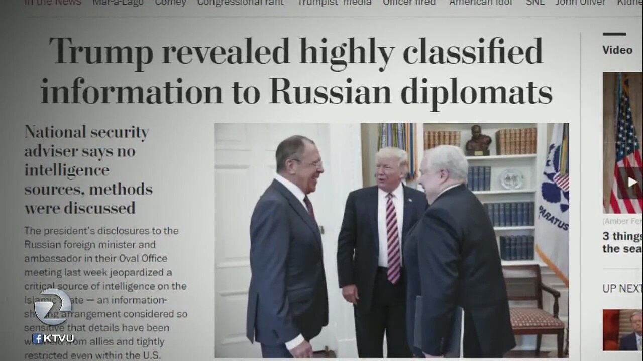 Report: President Trump shared secret info about IS with Russians
