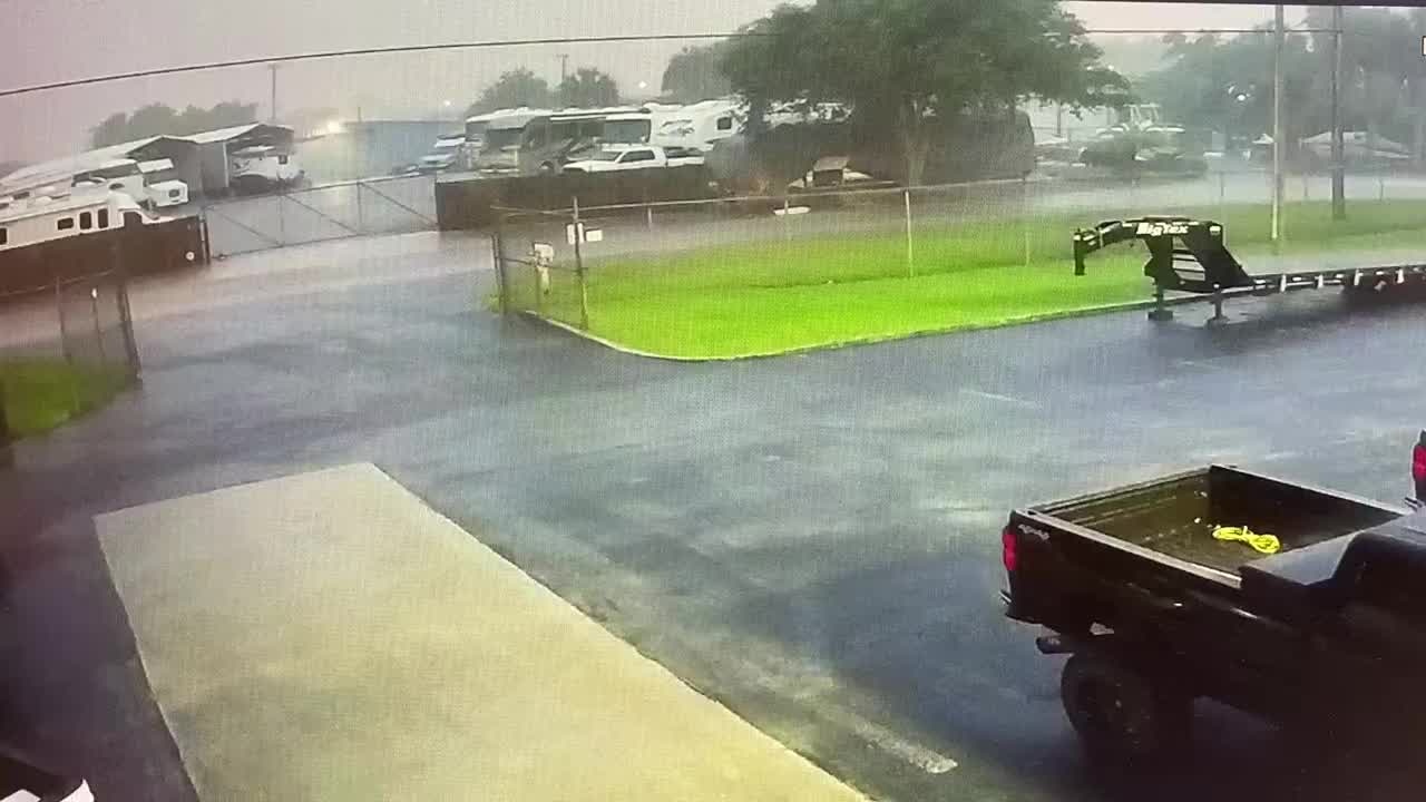 Video shows lightning strike in Cocoa