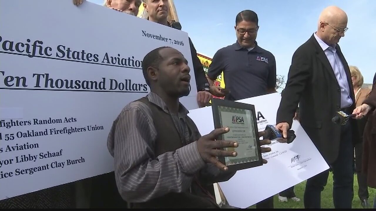 Paralyzed pilot gets surprise from Oakland